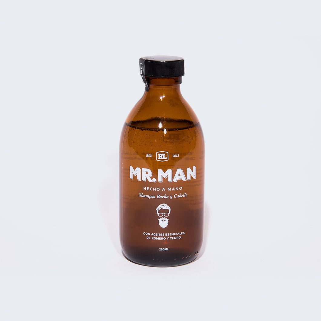 Shampoo Natural para Barba y Cabello de Mr. Man