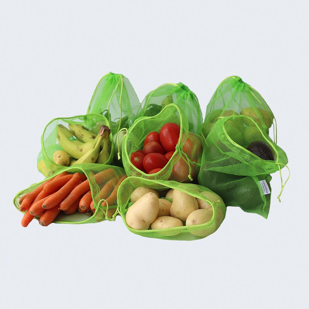 Pack de Bolsas Reutilizables para Frutas y Verduras