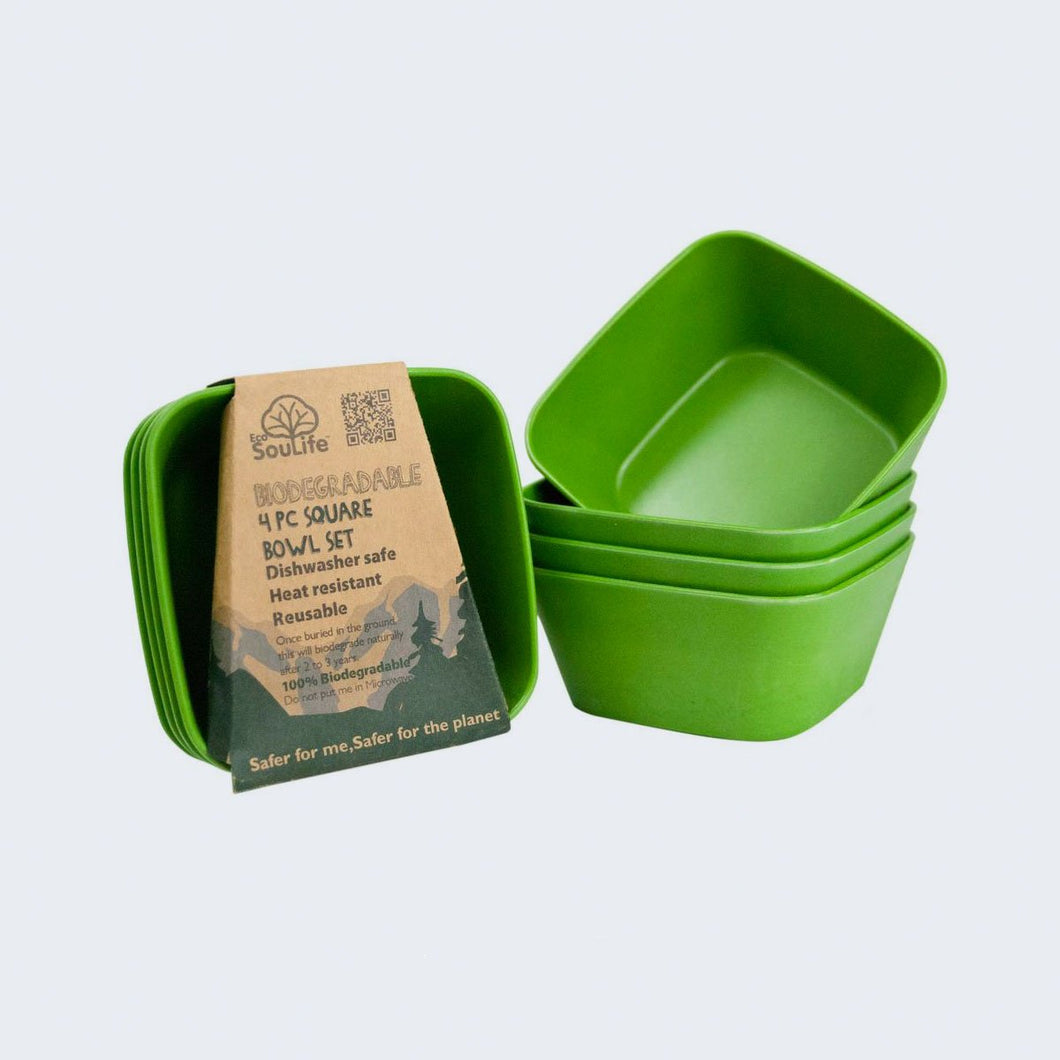 Bowls Reutilizables y Biodegradables de Bambú